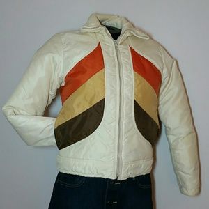 Vintage down ski jacket