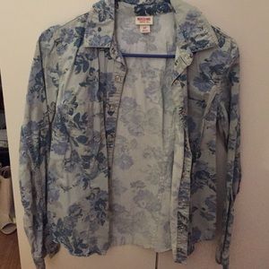 Missing button up shirt