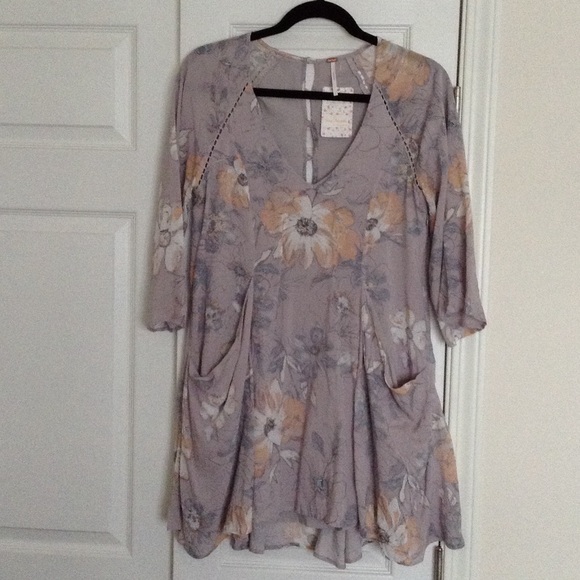 Free People Flowy Floral Dress