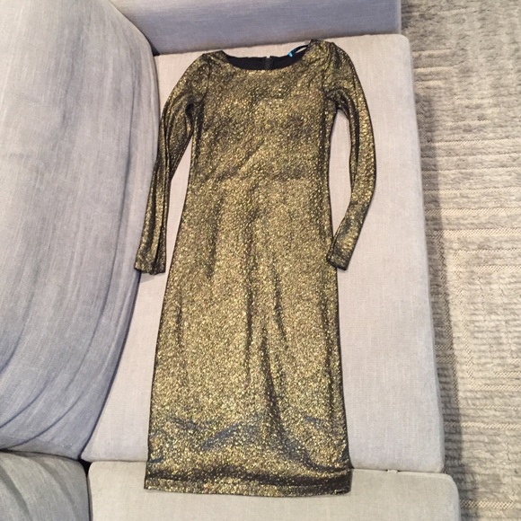 Beautiful gold Alice and Olivia dress