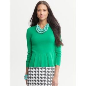 Banana Republic Peplum Sweater - Ivy