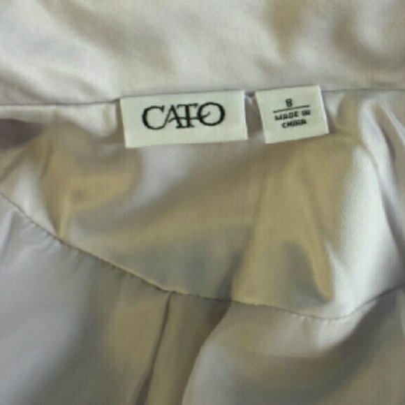 Need to look Great? CATO Silver Dress Shirt sz 8 - Picture 2 of 4