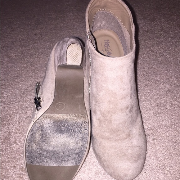 Beige ankle boots