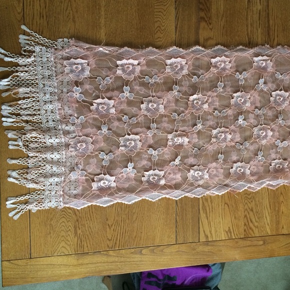 peach scarf