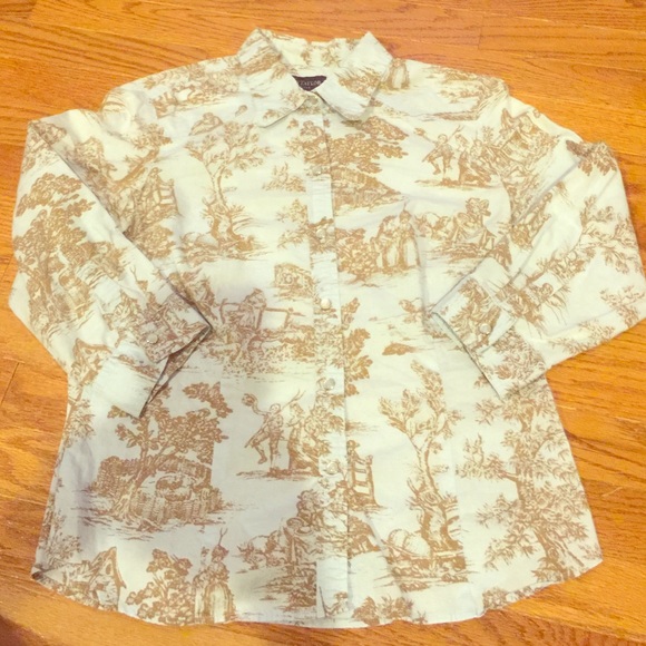 JUST MARKED DOWN Ann Taylor Blouse Sz 8 PETITE