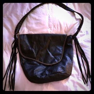 Urban Outfitters Large Black Fringe Bag