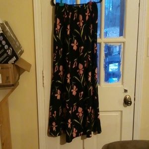 A gorgeous flower black skirt by BICE size 12