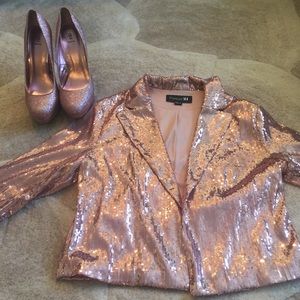 Shoes and blazer size M
