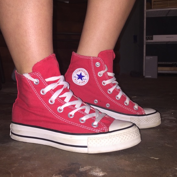 Red High Top Converse