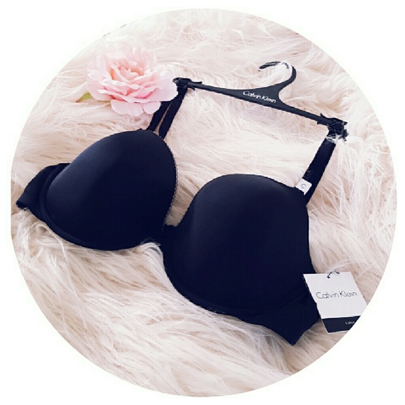 Calvin Klein Simple Lace Trim Bra 36C NWT
