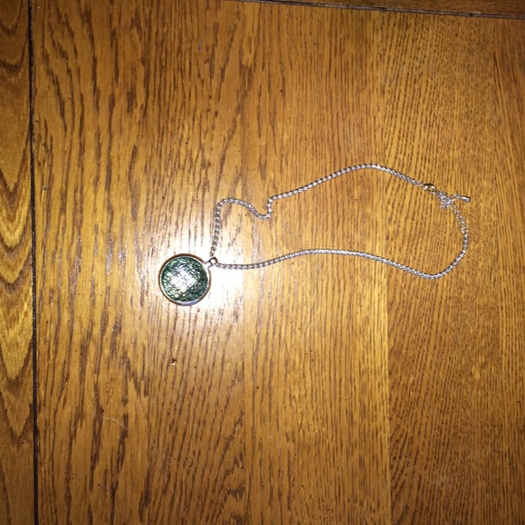 Aqua jewel necklace
