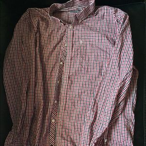 Button up long sleeve shirt.