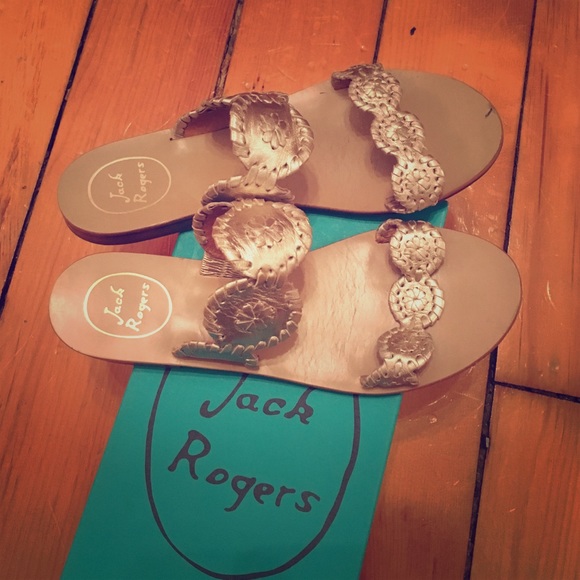 Jack Rodgers Lauren Sandal in Platinum