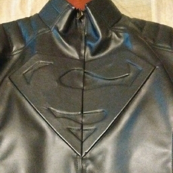$400 "SUPERMAN VINTAGE LEATHER COAT,!!!!