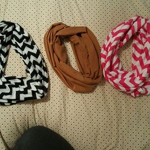 Infinity scarves.