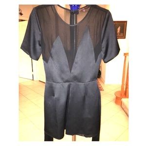 Kate Moss for Topshop Black Satin Romper