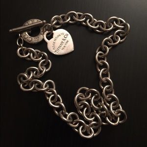 Return to Tiffany Heart tag toggle necklace