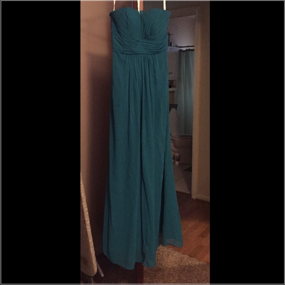 Long strapless dress