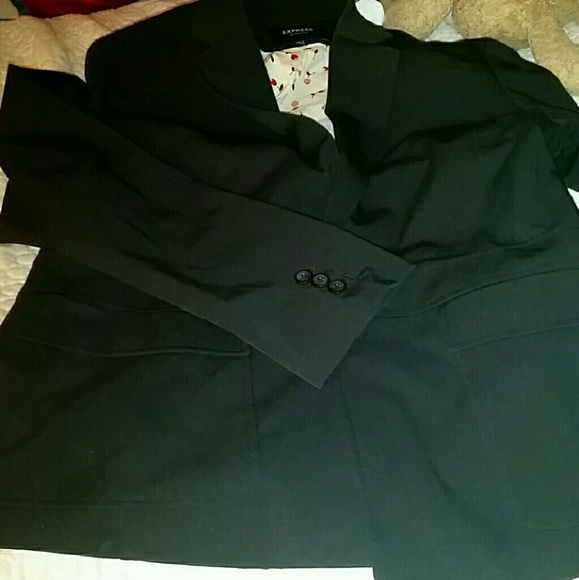 Black express stretch women's blazer