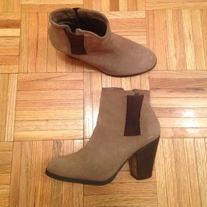 Vince Camuto brown booties