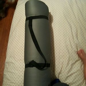 Gray yoga mat