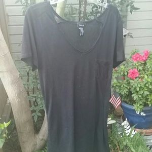 Torrid top distressed look