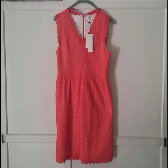 Beautiful orange eyelet dress from Banana Republic