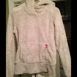 North Face hooded sweat shirt.