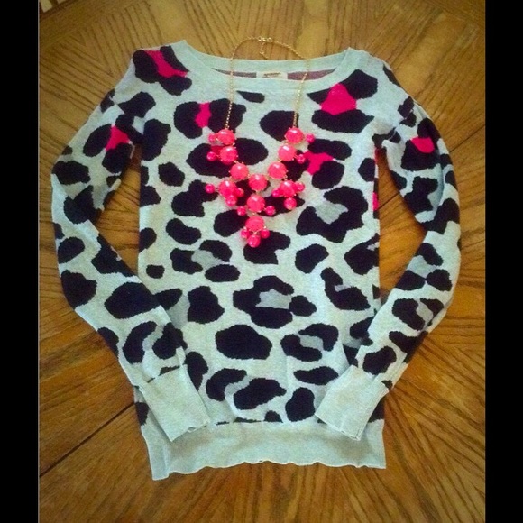 Leopard print sweater