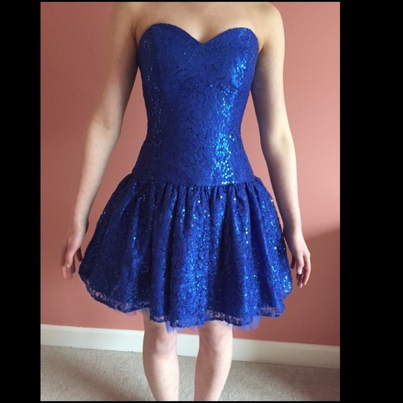 Royal blue homecoming dress