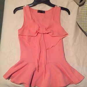 Body central! Peplum style shirt size M