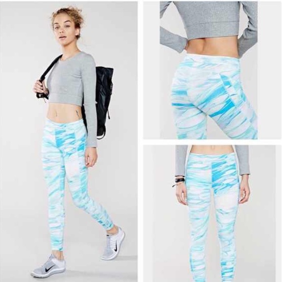 Without Walls Pants - Without Walls Running Legging In Blue Marble