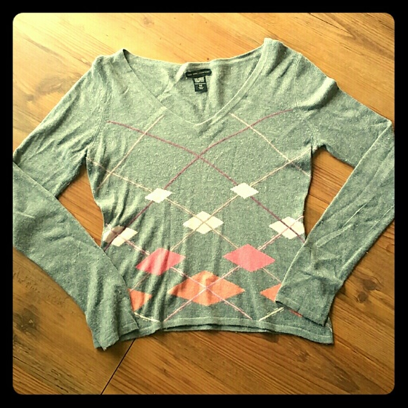 Argyle grey sweater - Picture 1 of 4