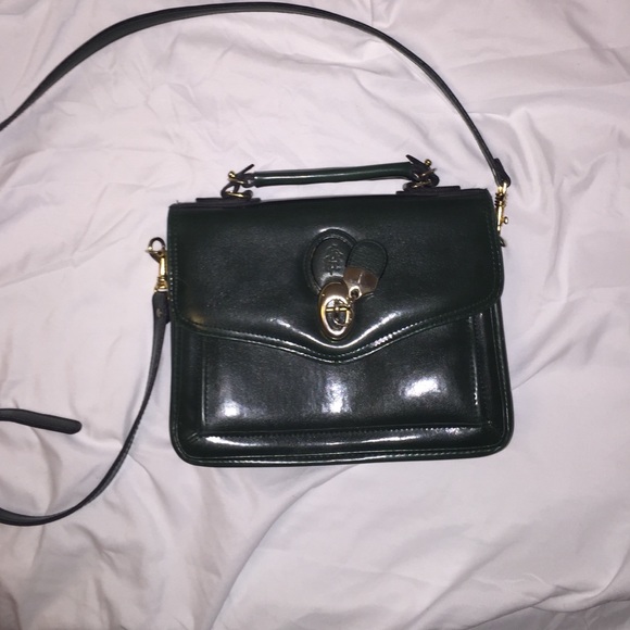 Dark Green Vintage Purse Handbag