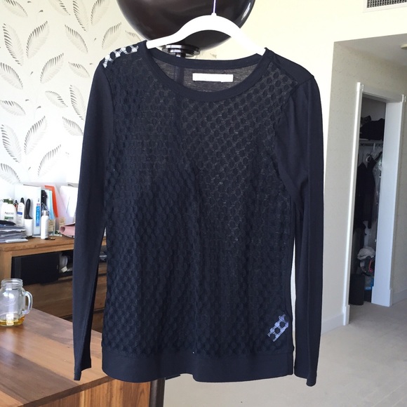 Hi-line long sleeve top