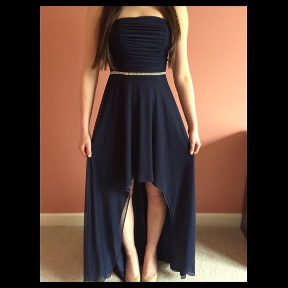 Navy blue prom dress