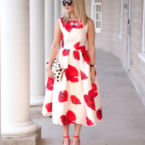 Chicwish Poppy Tea Length Dress✨❤️