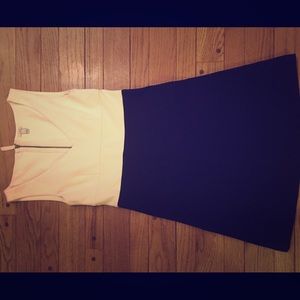 Jcrew black and white dress
