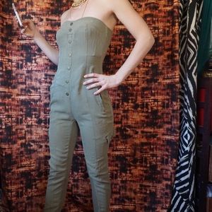 Bebe silk jumpsuit