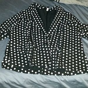 Ponte knit one button blazer