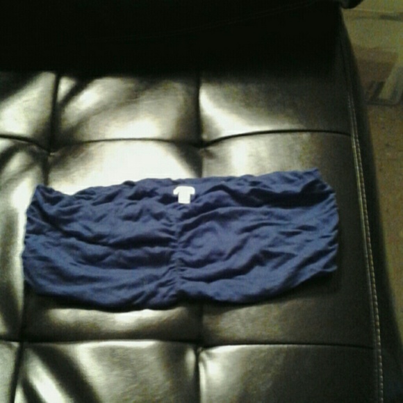 Navy blue  bandau and necklace - Picture 2 of 4