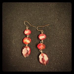 red earrings