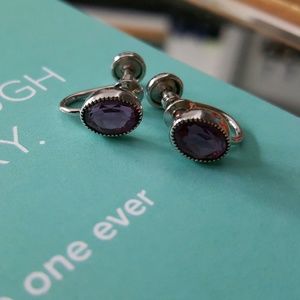 Danecraft 1/20 12k GF Gemstone Screw Back Earrings