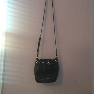 Michael Kors black bucket purse