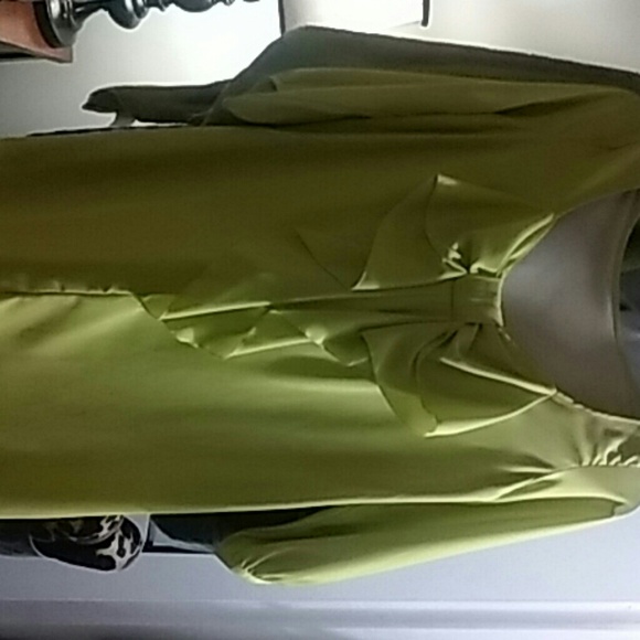 Lime green bow back sheath dress - Picture 1 of 1