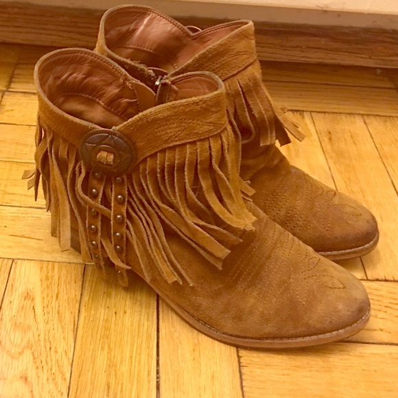 Sam Edelman fringe booties