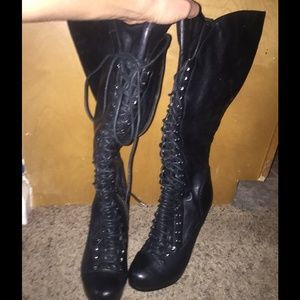 Baker's High Heel Laced Up Boot