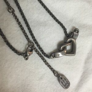 James Avery Sterling Silver Heart Knot Necklace
