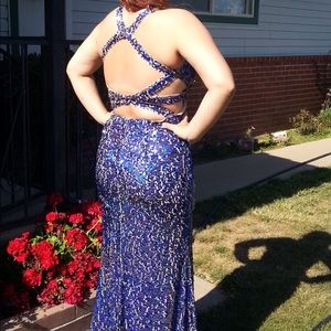 Sparkly blue dress