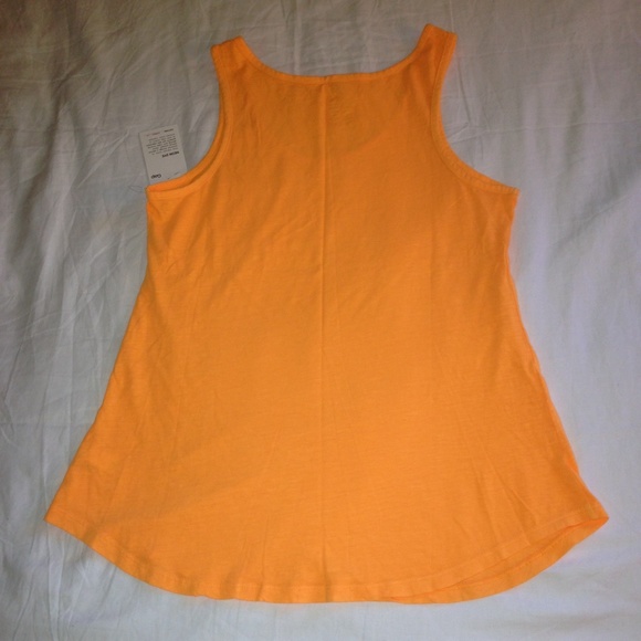 NWT Gap Neon Orange Sunwashed Tank - Picture 4 of 4